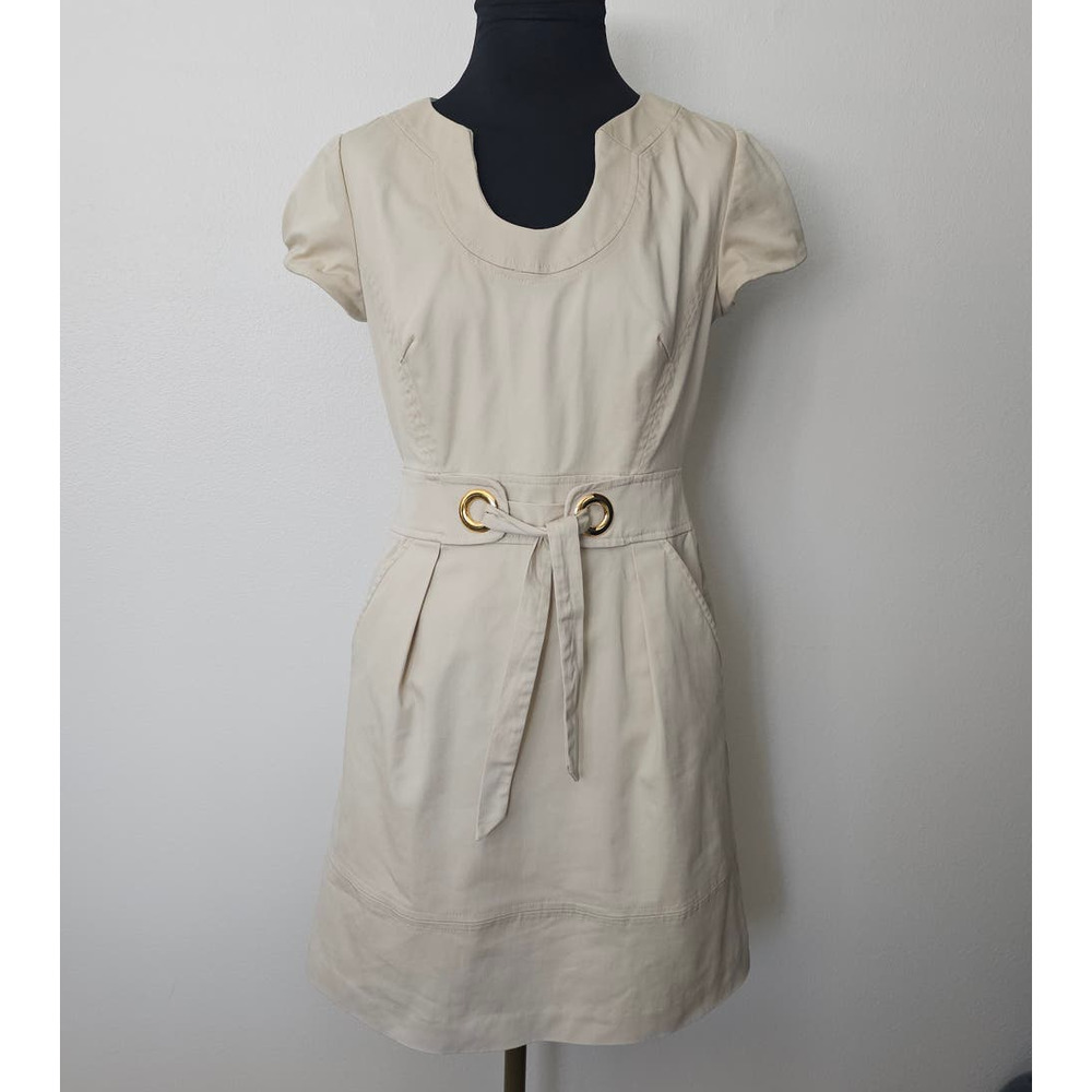 EUC Milly of New York Women's Khaki Casual Summer Dress S